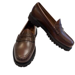 G H Bass Weejuns Men’s Larson Lug Sole Loafers Sz US 8.5 D BRAND NEW